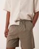 ASOS DESIGN ASOS DESIGN wide leg mid length pleated shorts with drawstring in khaki-Green - 2
