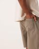 ASOS DESIGN ASOS DESIGN wide leg mid length pleated shorts with drawstring in khaki-Green - 3