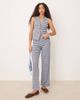 ASOS DESIGN ASOS DESIGN wide leg pants in brown and blue stripes - part of a set-Multi - 1