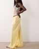 ASOS DESIGN ASOS DESIGN wide leg pants in buttermilk linen-Yellow - 2