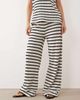 ASOS DESIGN ASOS DESIGN wide leg pants in mono stripes - part of a set-Multi - 2
