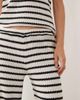 ASOS DESIGN ASOS DESIGN wide leg pants in mono stripes - part of a set-Multi - 3