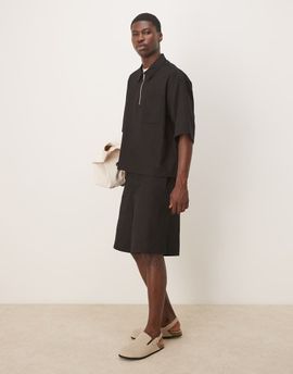 ASOS DESIGN ASOS DESIGN wide leg shorts in black - part of a set