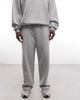 ASOS DESIGN ASOS DESIGN wide leg sweatpants with cut and sew in gray heather - 2