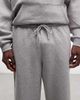 ASOS DESIGN ASOS DESIGN wide leg sweatpants with cut and sew in gray heather - 4