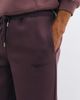 ASOS DESIGN ASOS DESIGN wide leg sweatpants with embroidery in brown scuba-style fabric-Purple - 2