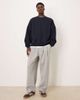 ASOS DESIGN ASOS DESIGN wide leg sweatpants with pleats in heather gray - 2