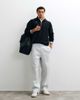 ASOS DESIGN ASOS DESIGN wide leg sweatpants with twisted seams in gray scuba-style fabric - 1
