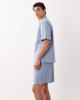 ASOS DESIGN ASOS DESIGN wide shorts in blue stripe - part of a set - 3