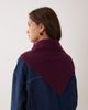 ASOS DESIGN ASOS DESIGN wide tie triangle scarf in plum-Purple - 3