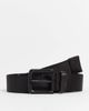 ASOS DESIGN ASOS DESIGN wide webbing belt in black with black details-Green - 1