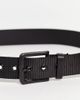 ASOS DESIGN ASOS DESIGN wide webbing belt in black with black details-Green - 4
