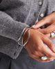ASOS DESIGN ASOS DESIGN wired cuff bracelet in silver tone - 3