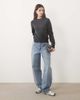 ASOS DESIGN ASOS DESIGN wool blend neat fit sweater in charcoal-Gray - 3
