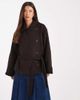 ASOS DESIGN ASOS DESIGN wool blend short trench coat with low belt in chocolate-Brown - 1