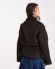 ASOS DESIGN ASOS DESIGN wool blend short trench coat with low belt in chocolate-Brown - 2