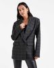 ASOS DESIGN ASOS DESIGN wool blend tailored double breasted power blazer in black & gray plaid-Multi - 1