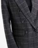ASOS DESIGN ASOS DESIGN wool blend tailored double breasted power blazer in black & gray plaid-Multi - 3