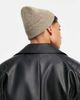 ASOS DESIGN ASOS DESIGN wool fisherman ribbed beanie with waffle knit detail in oatmeal-Neutral - 1