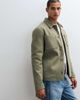 ASOS DESIGN ASOS DESIGN wool look double pocket shacket in khaki-Green - 1