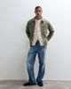 ASOS DESIGN ASOS DESIGN wool look double pocket shacket in khaki-Green - 2