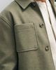 ASOS DESIGN ASOS DESIGN wool look double pocket shacket in khaki-Green - 4