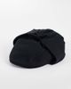 ASOS DESIGN ASOS DESIGN wool look flat cap with ear flaps in black - 1