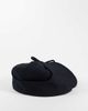 ASOS DESIGN ASOS DESIGN wool look flat cap with ear flaps in black - 3