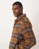 ASOS DESIGN ASOS DESIGN wool look shacket in brown check - 4