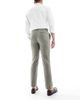 ASOS DESIGN ASOS DESIGN wool rich slim suit pants in green herringbone - 2