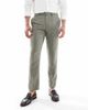 ASOS DESIGN ASOS DESIGN wool rich slim suit pants in green herringbone - 4