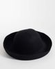 ASOS DESIGN ASOS DESIGN wool turn back boater hat in black - 1
