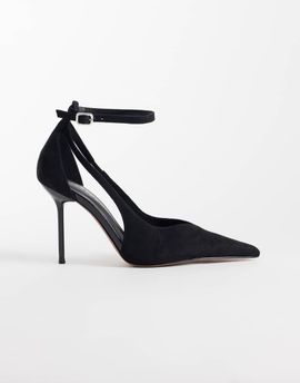 ASOS DESIGN ASOS DESIGN work stiletto pumps in black suedette