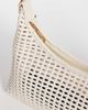 ASOS DESIGN ASOS DESIGN woven 90's shoulder bag in cream-Black - 3