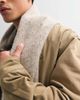 ASOS DESIGN ASOS DESIGN woven brushed scarf in heathered cream-White - 3