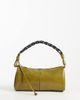 ASOS DESIGN ASOS DESIGN woven handle cylinder clutch in khaki-Green - 1