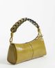 ASOS DESIGN ASOS DESIGN woven handle cylinder clutch in khaki-Green - 4