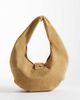 ASOS DESIGN ASOS DESIGN woven handle faux suede shoulder bag in tan-Brown - 4
