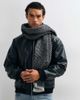 ASOS DESIGN ASOS DESIGN woven herringbone scarf in monochrome-Black - 3