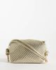 ASOS DESIGN ASOS DESIGN woven mini cross-body bag in gold - 1