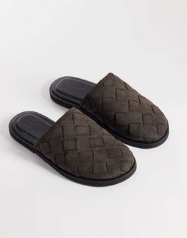 ASOS DESIGN ASOS DESIGN woven mule sandals in brown
