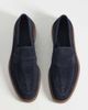 ASOS DESIGN ASOS DESIGN woven penny loafers in navy suede - 2