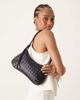 ASOS DESIGN ASOS DESIGN woven shoulder bag with knot detail skinny strap in black - 3