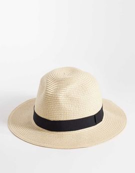 ASOS DESIGN ASOS Design woven straw hat in neutral