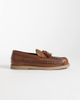 ASOS DESIGN ASOS DESIGN woven tassel loafers in tan leather-Brown - 1