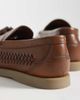 ASOS DESIGN ASOS DESIGN woven tassel loafers in tan leather-Brown - 4