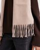 ASOS DESIGN ASOS DESIGN woven tassel scarf in warm neutral - 3