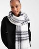 ASOS DESIGN ASOS DESIGN woven tassel scarf with black and white plaid design-Multi - 3