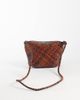 ASOS DESIGN ASOS DESIGN woven two tone flap top mini crossbody bag-Brown - 4