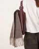ASOS DESIGN ASOS DESIGN woven wool mix scarf with tassel design in brown mole - 2